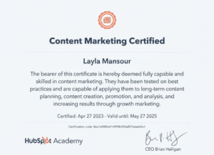 Content Marketing Certification