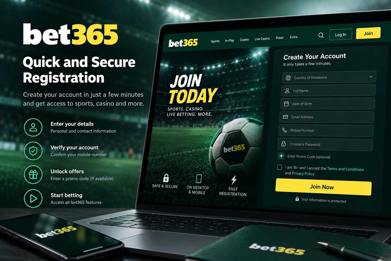 Bet365-quick-secure-registration