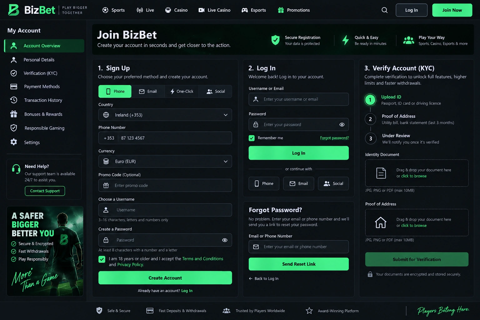 BizBet-registration-login-and-verification