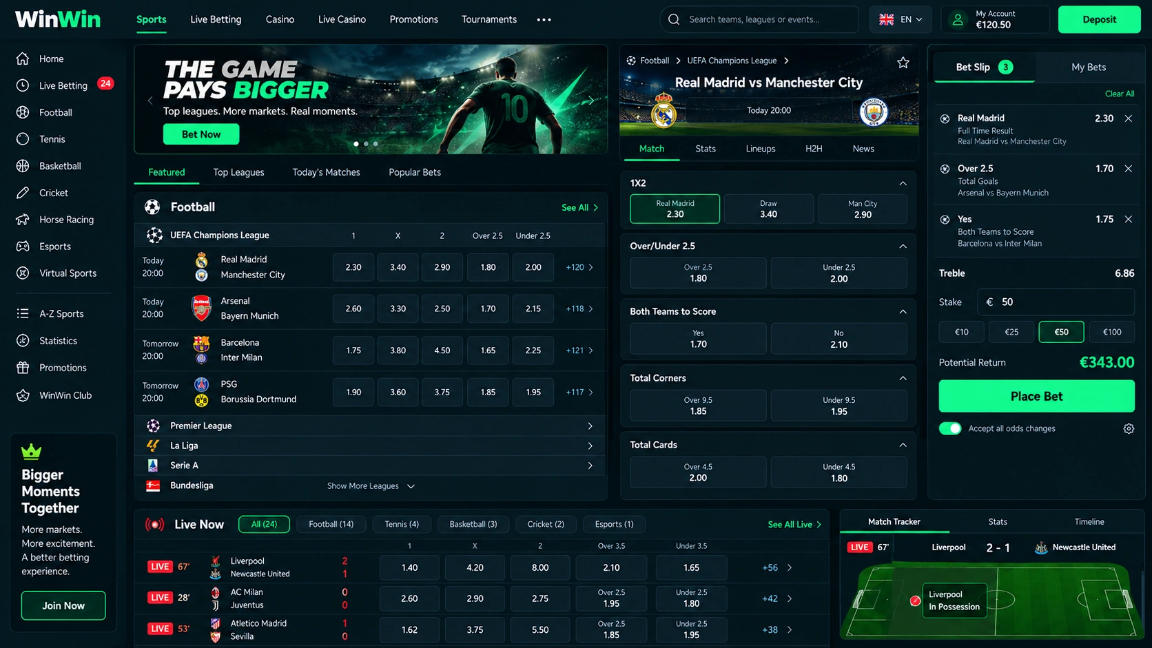 WinWin-sports-betting-dashboard